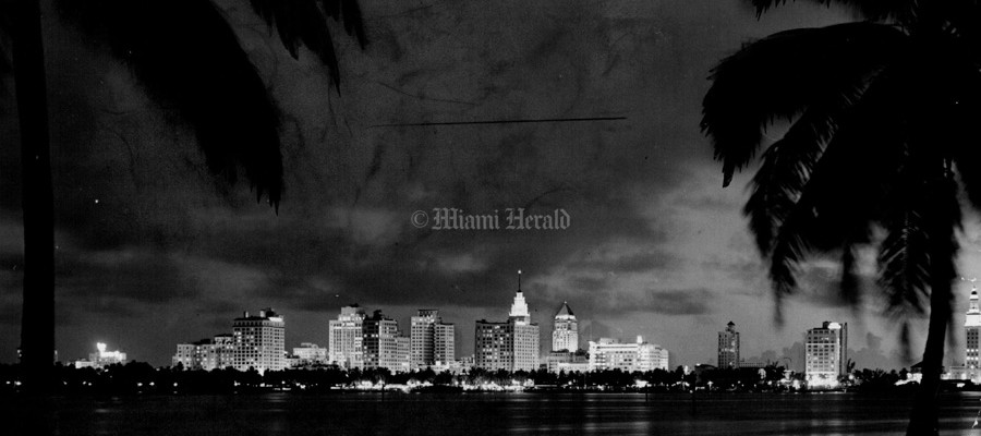 Miami Skline - Prior to 1967 City Of Miami News Bureau
